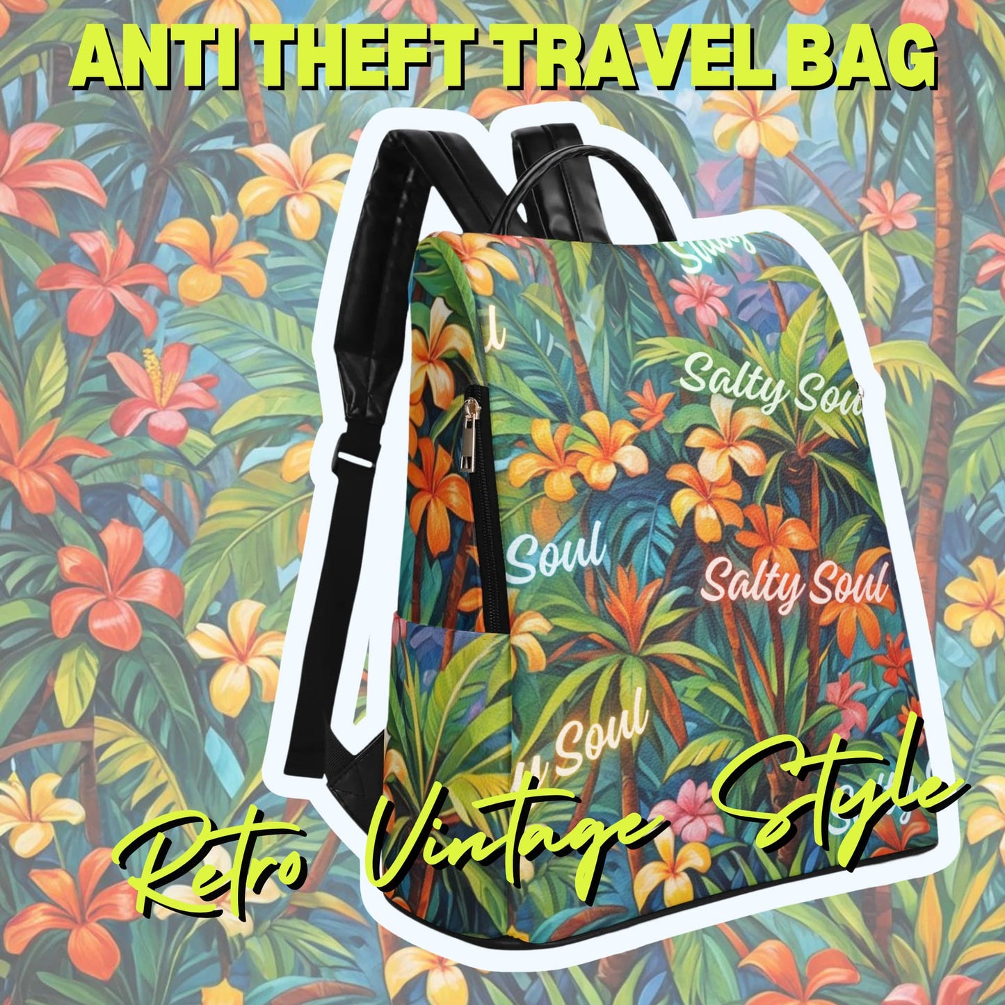 Beach PU Daypack – Anti-Theft Travel Backpack