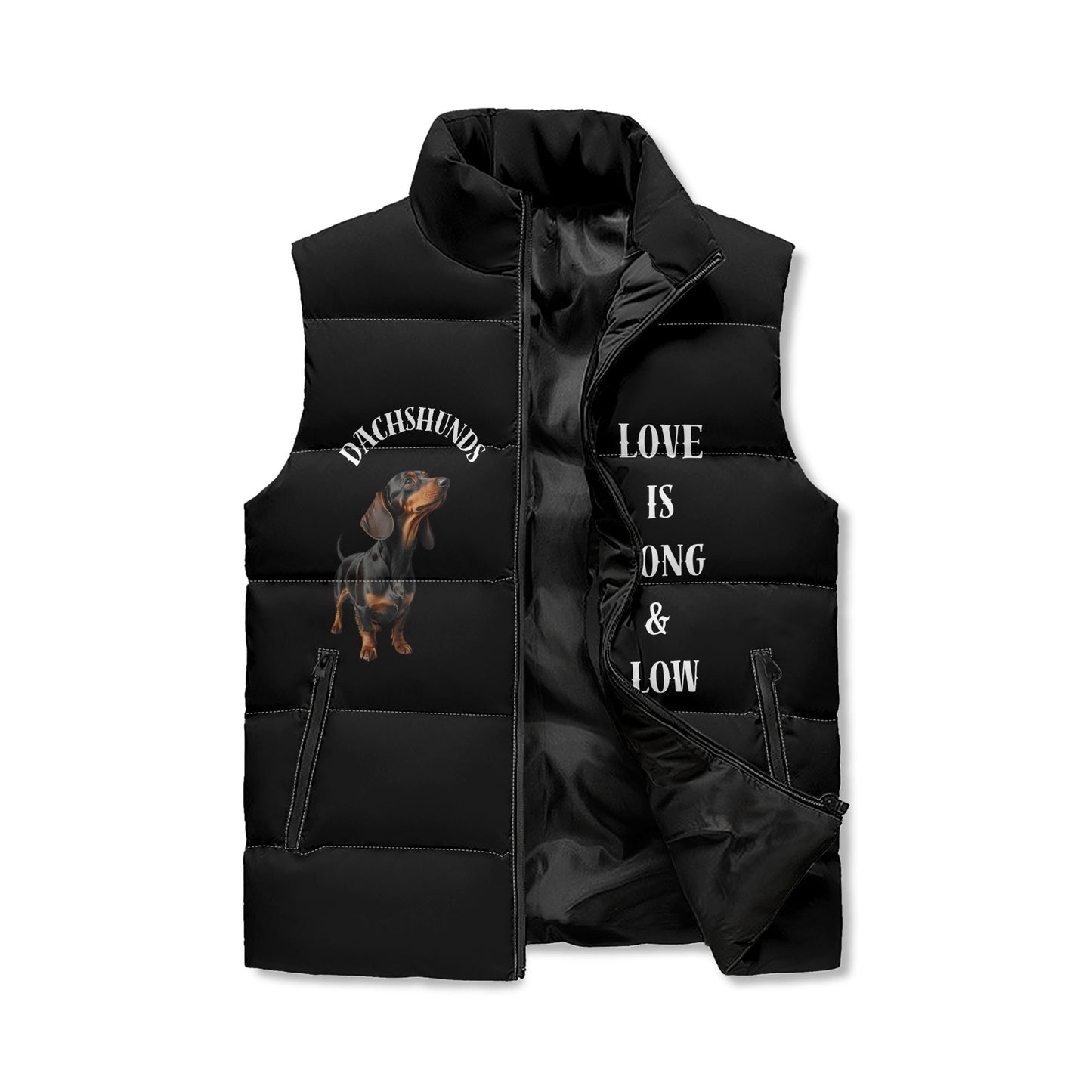 Dachshund Unisex Lightweight Puffer Vest –