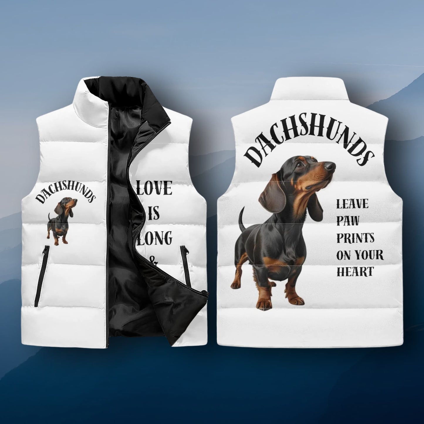 Daschund puffer Jacket