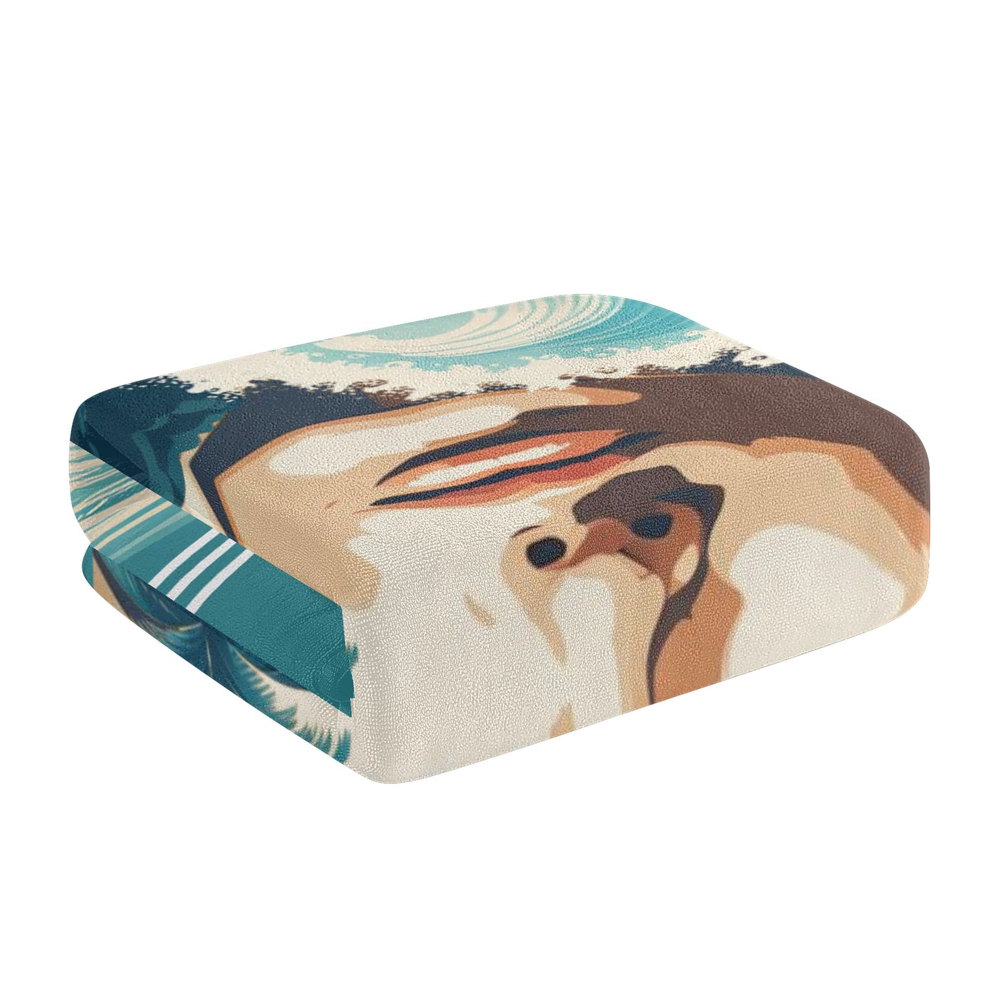 Female Surfer Soft Beach Towel
