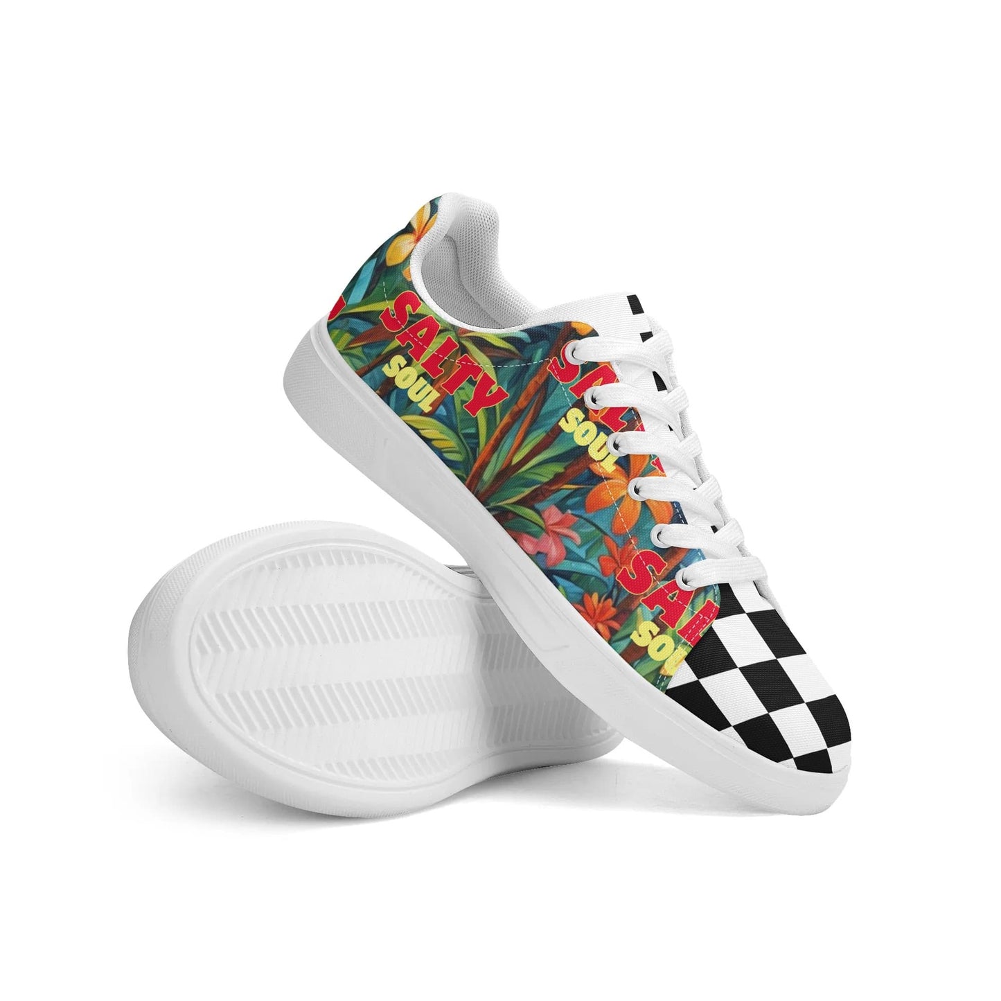 Female Surfer Low-Top Canvas Shoes
