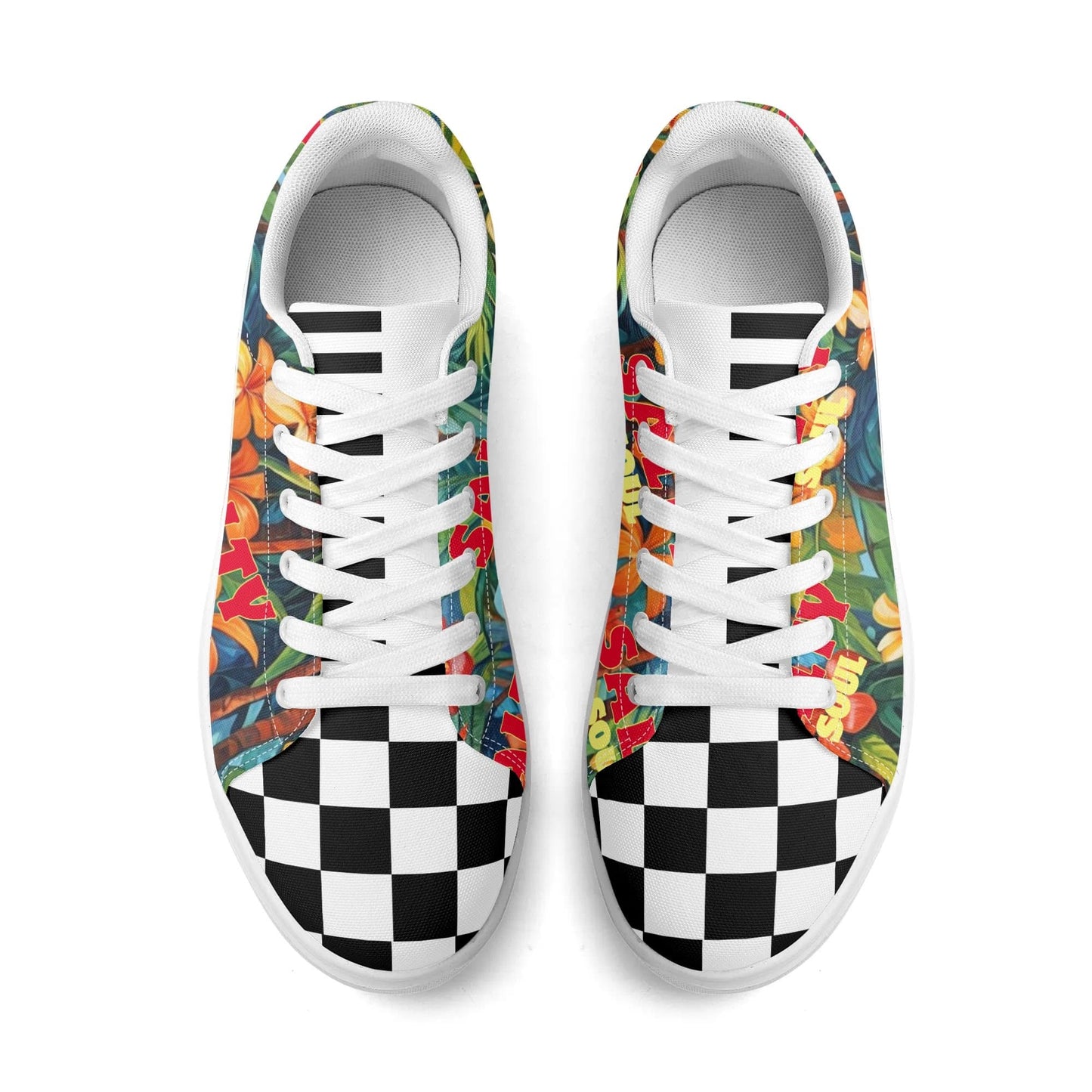 Female Surfer Low-Top Canvas Shoes