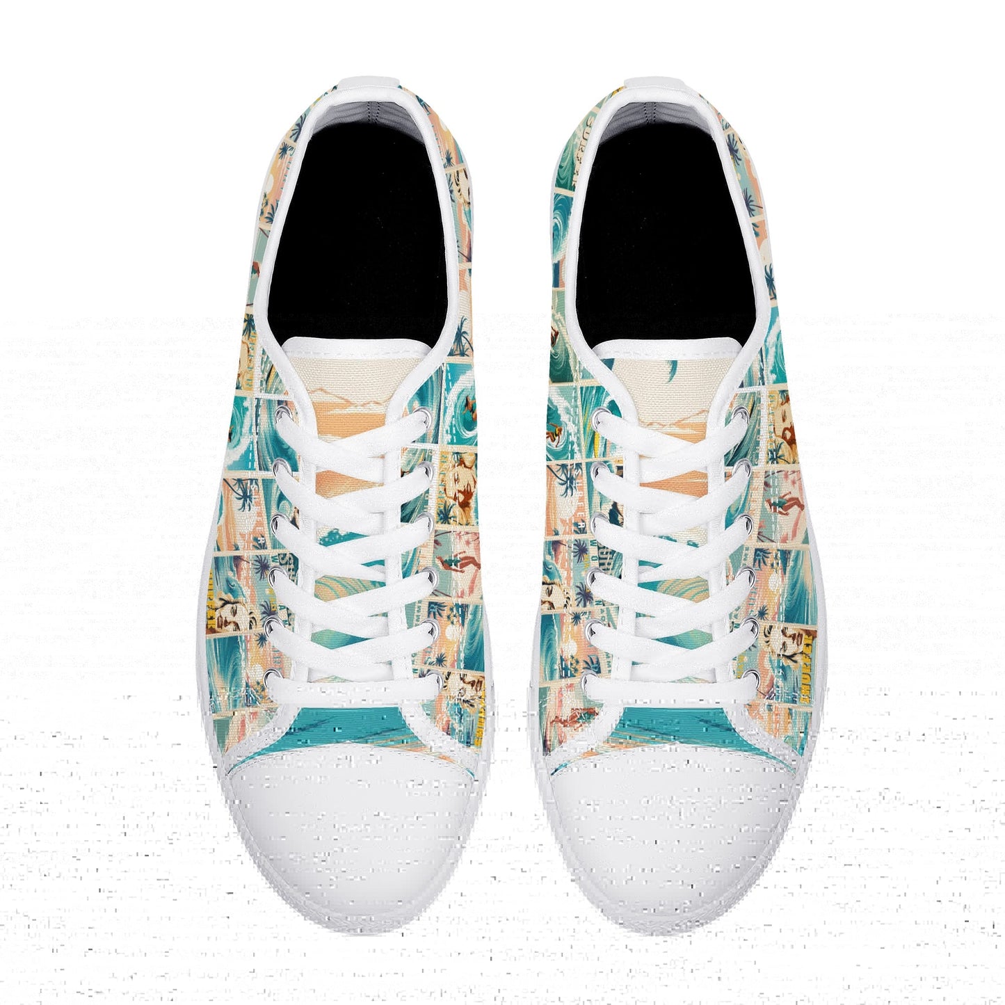 Female Surfer Low Top Canvas Shoes
