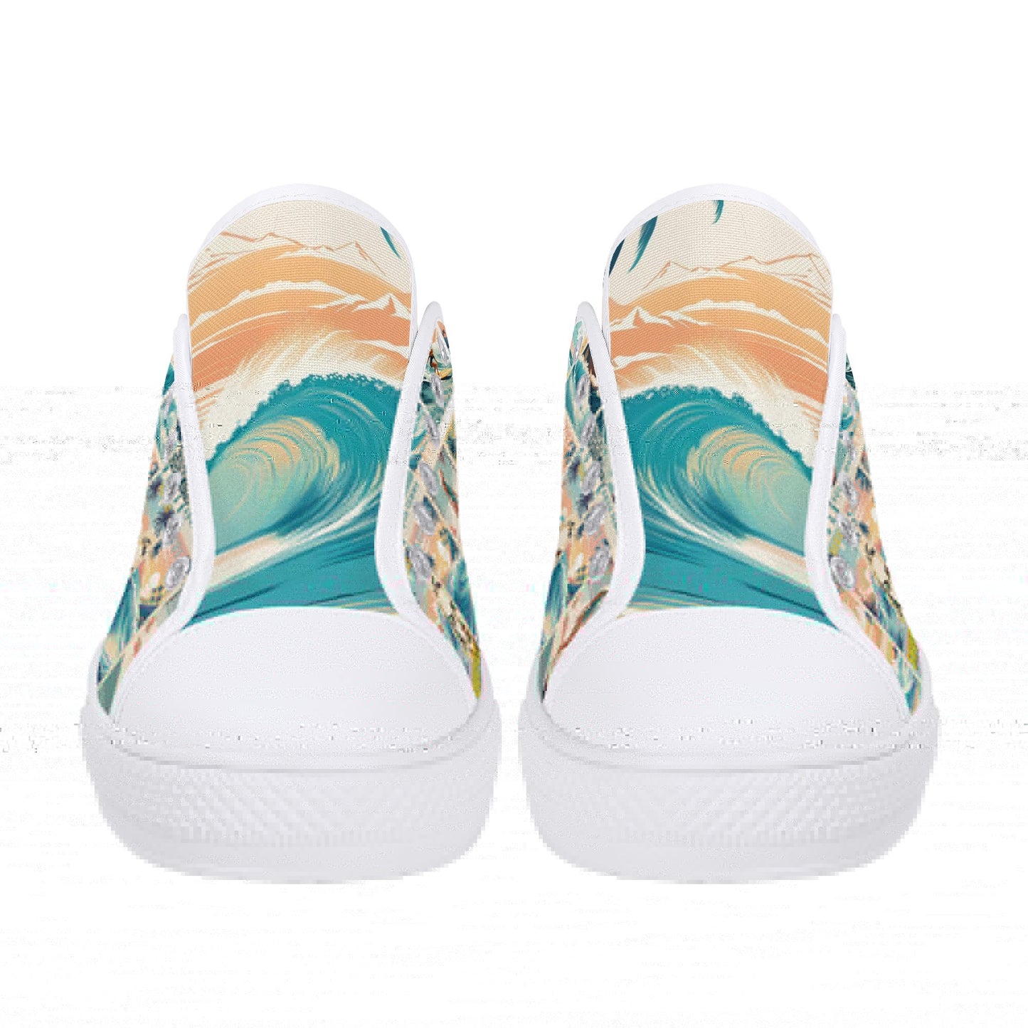 Female Surfer Low Top Canvas Shoes