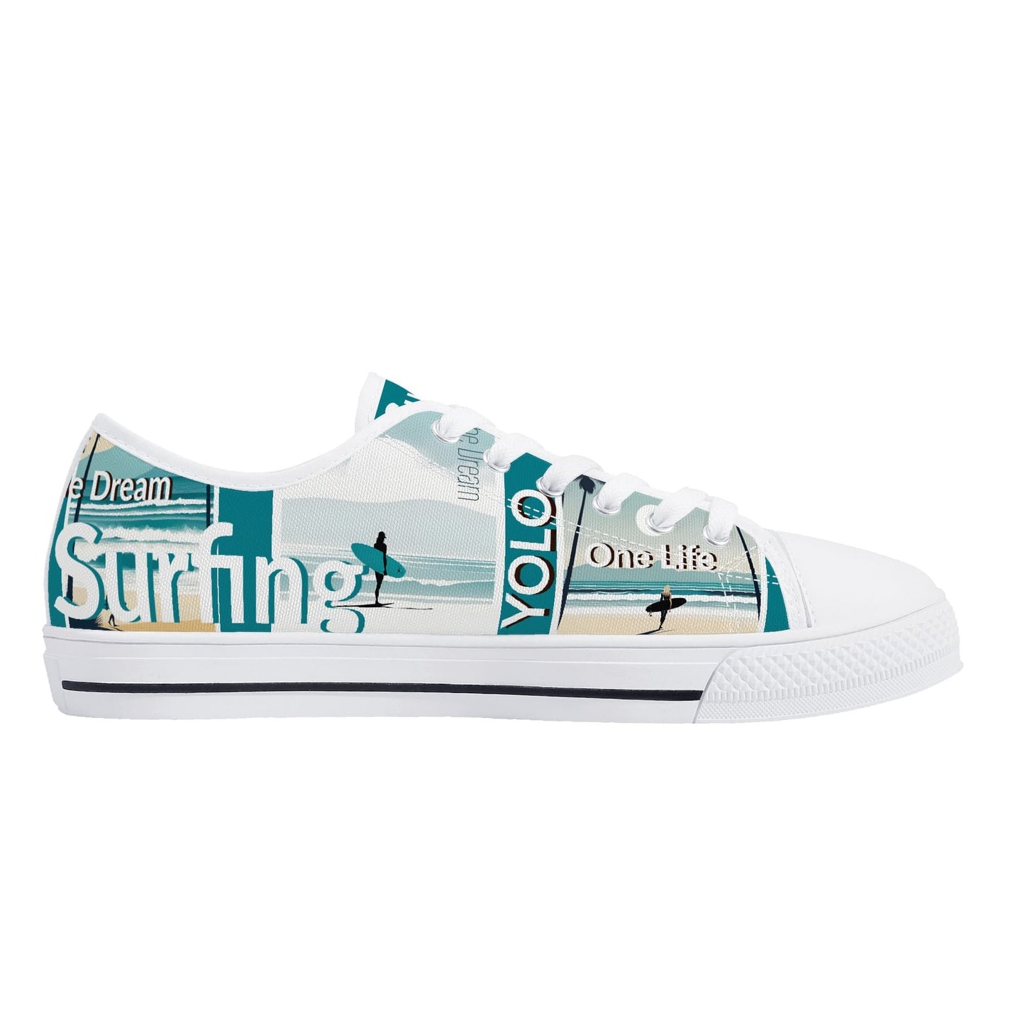 Minimalism Surf Female sneakers -Slip-Resistant - Vintage Canvas Low Top Shoes