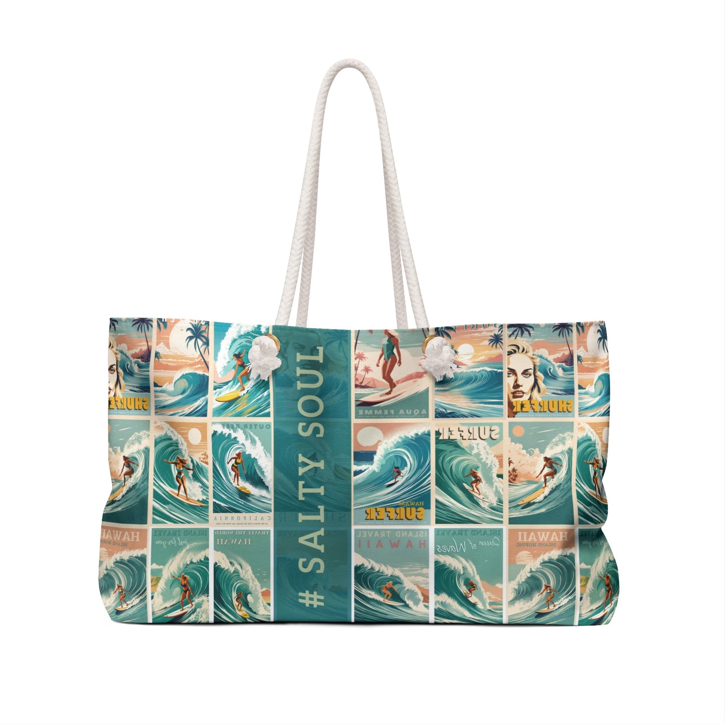 π Retro Hawaiian Surf Tote Bag β Oversized & Durable ποΈ