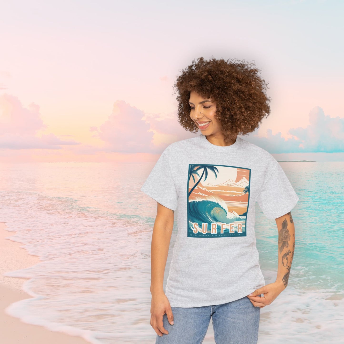 She Surfer Heavy Cotton Tee