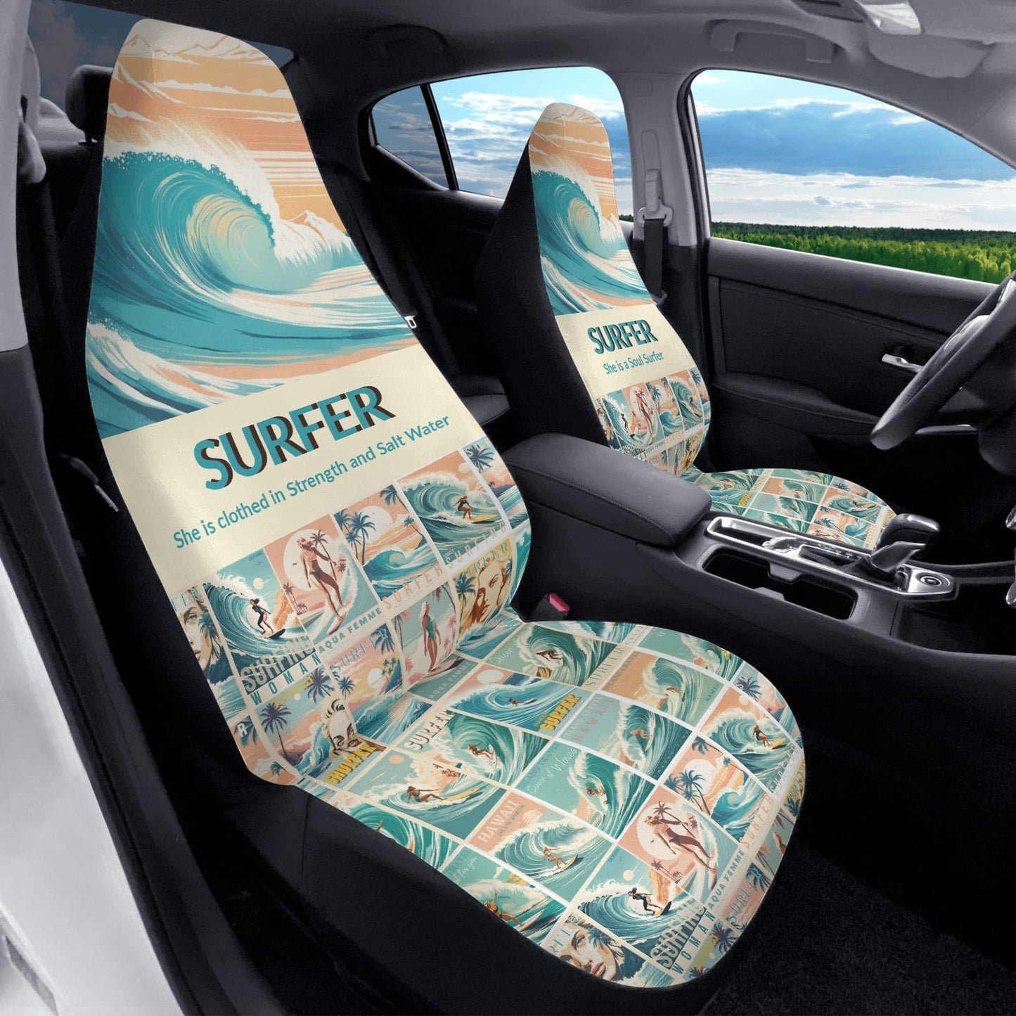 Surfing Car Seat Covers