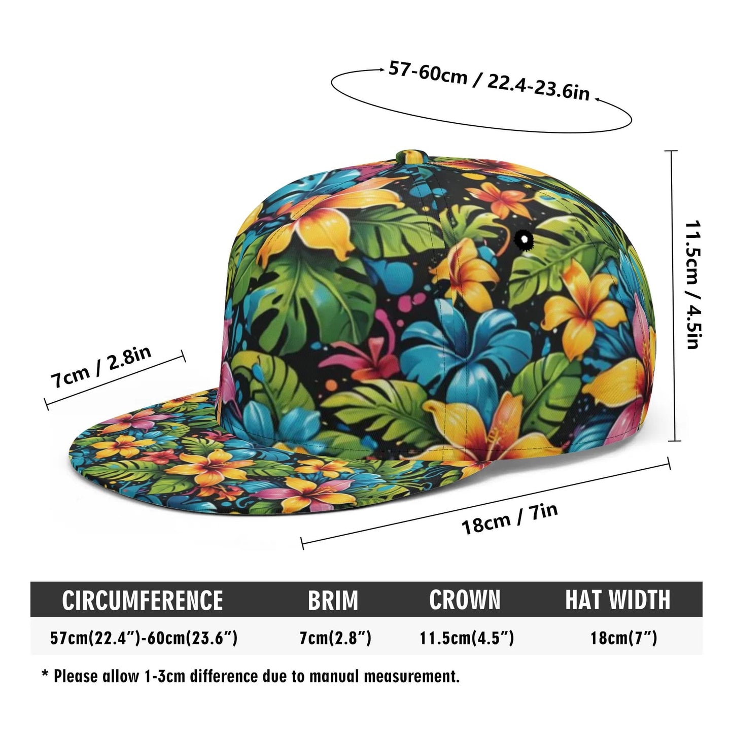 Tropical Flower Baseball Cap
