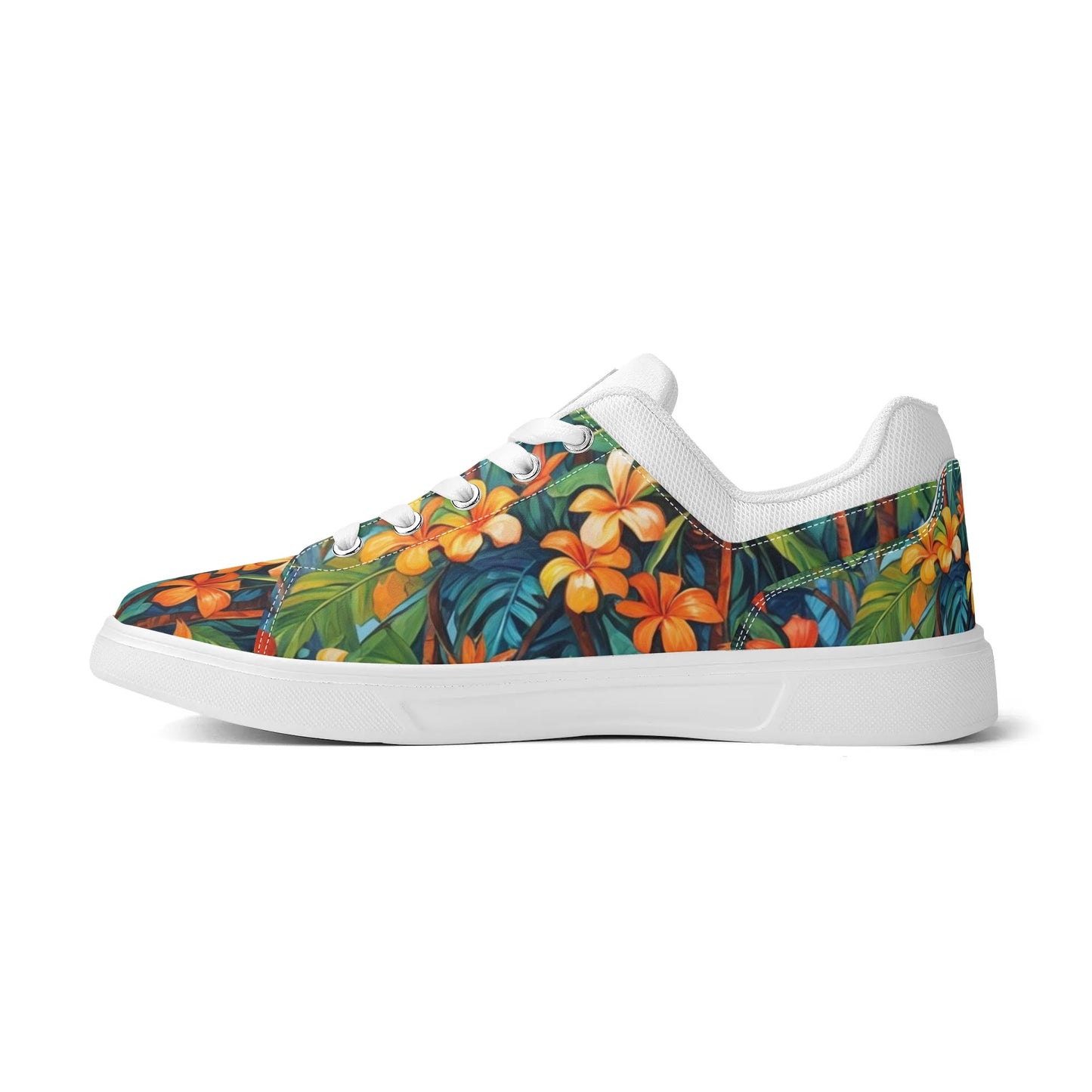 Tropical Hawaiian Low Top Skate Shoes