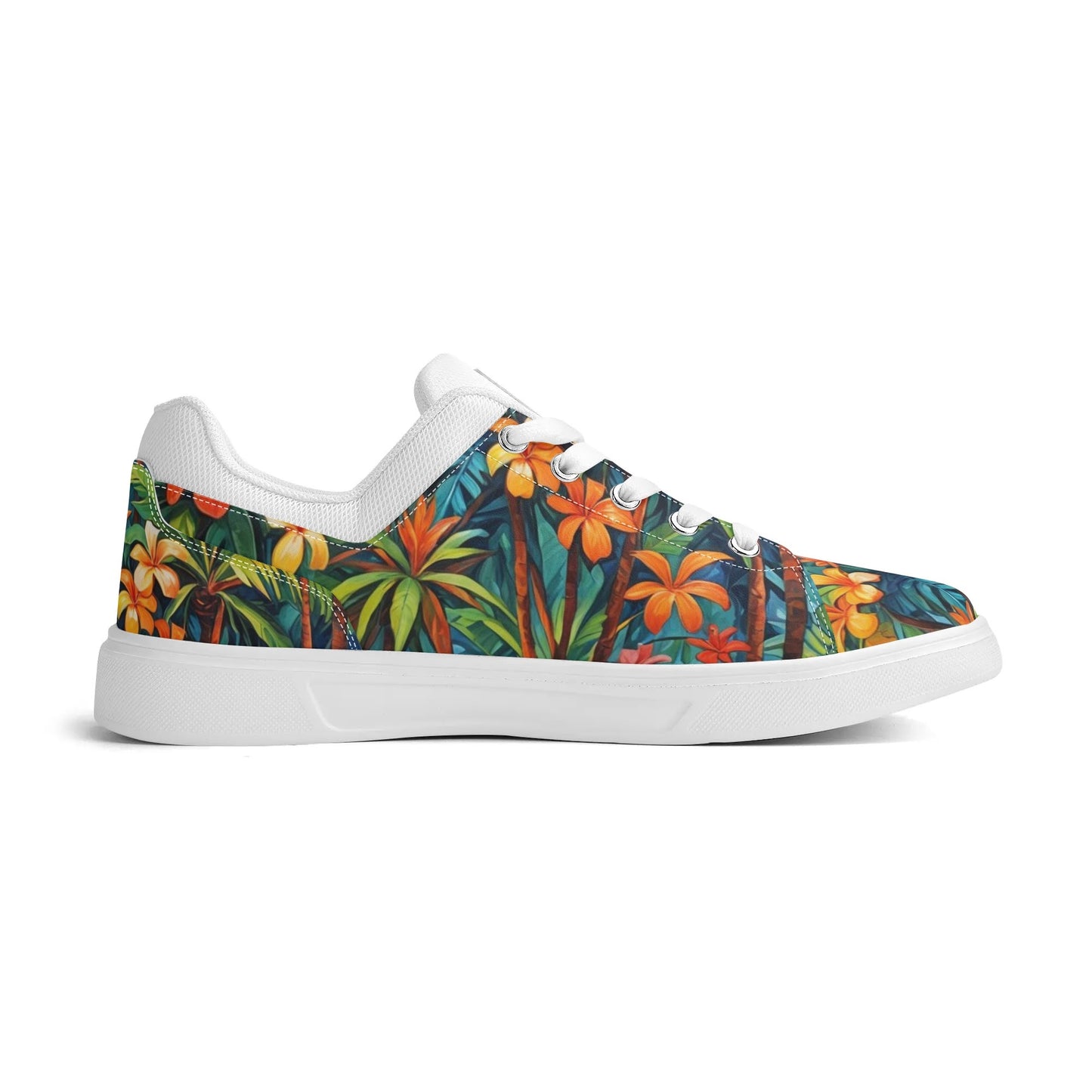 Tropical Hawaiian Low Top Skate Shoes