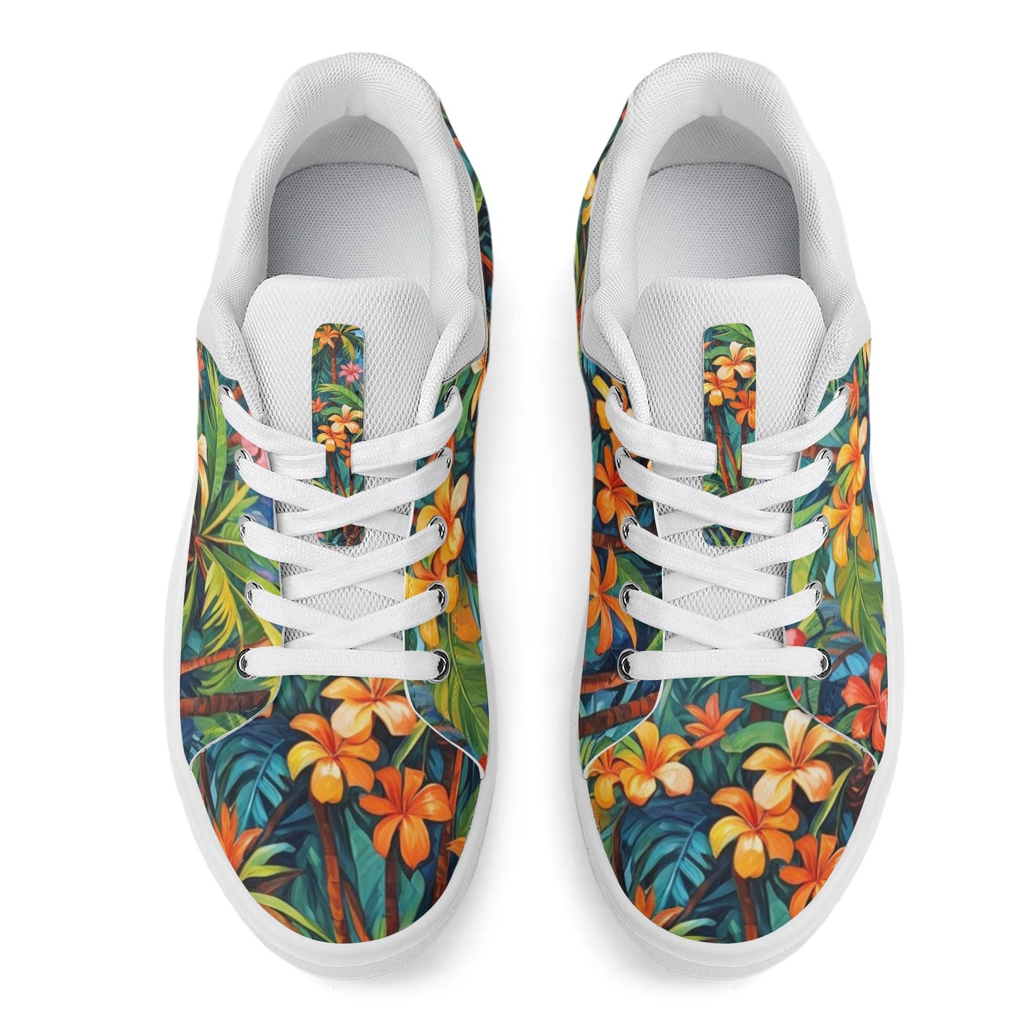 Tropical Hawaiian Low Top Skate Shoes