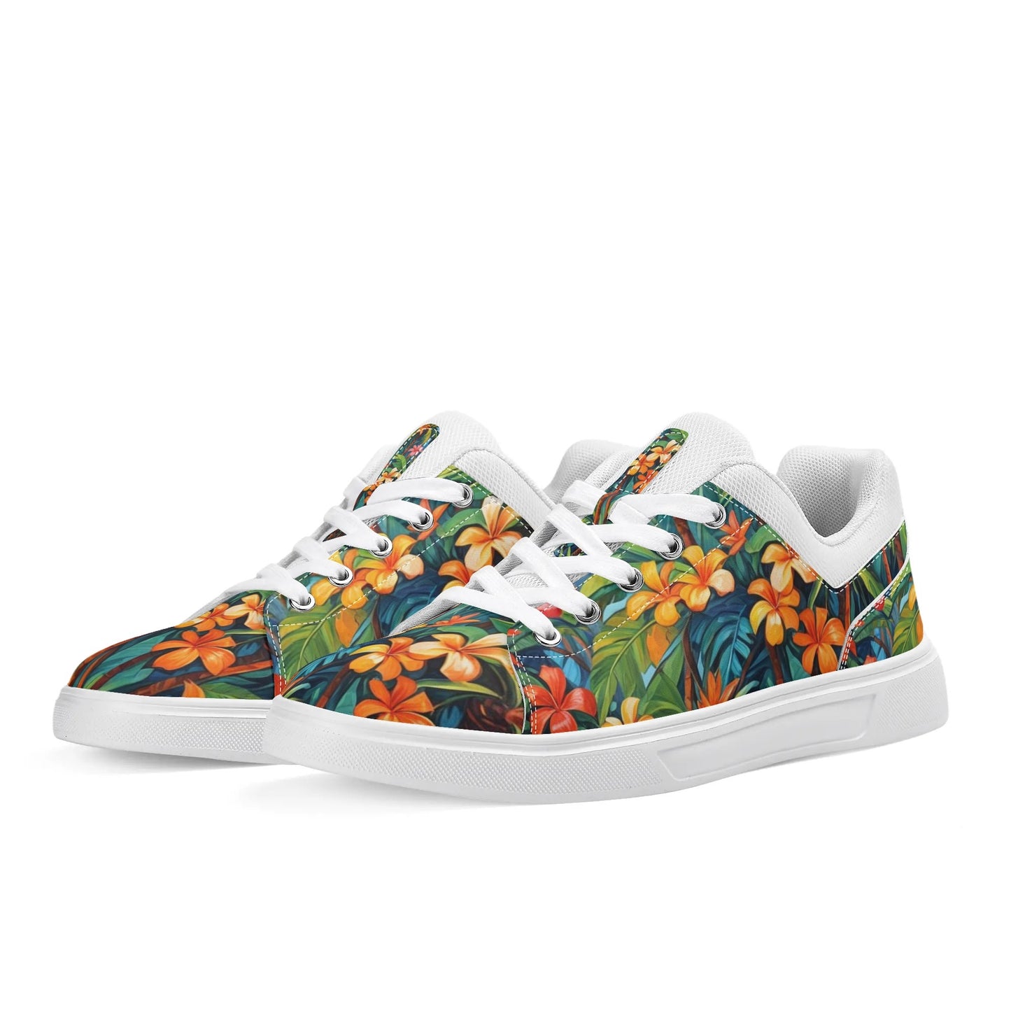 Tropical Hawaiian Low Top Skate Shoes