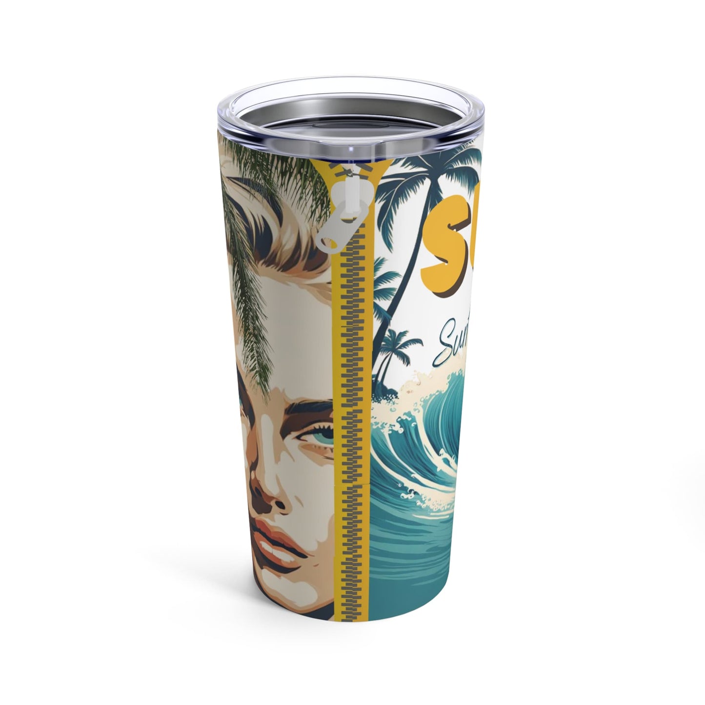 Vintage Indo Wave Surfer Tumbler