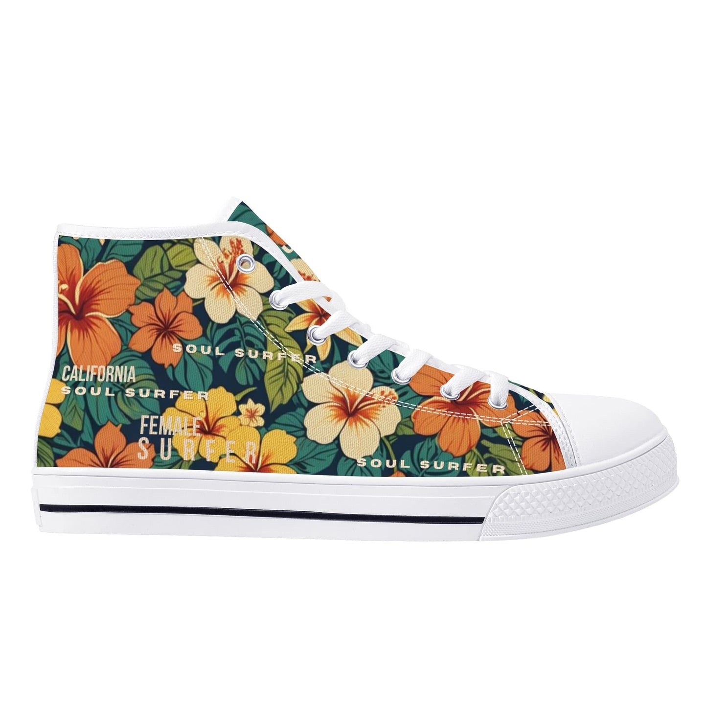 Women's High-Top Canvas Skate Shoes