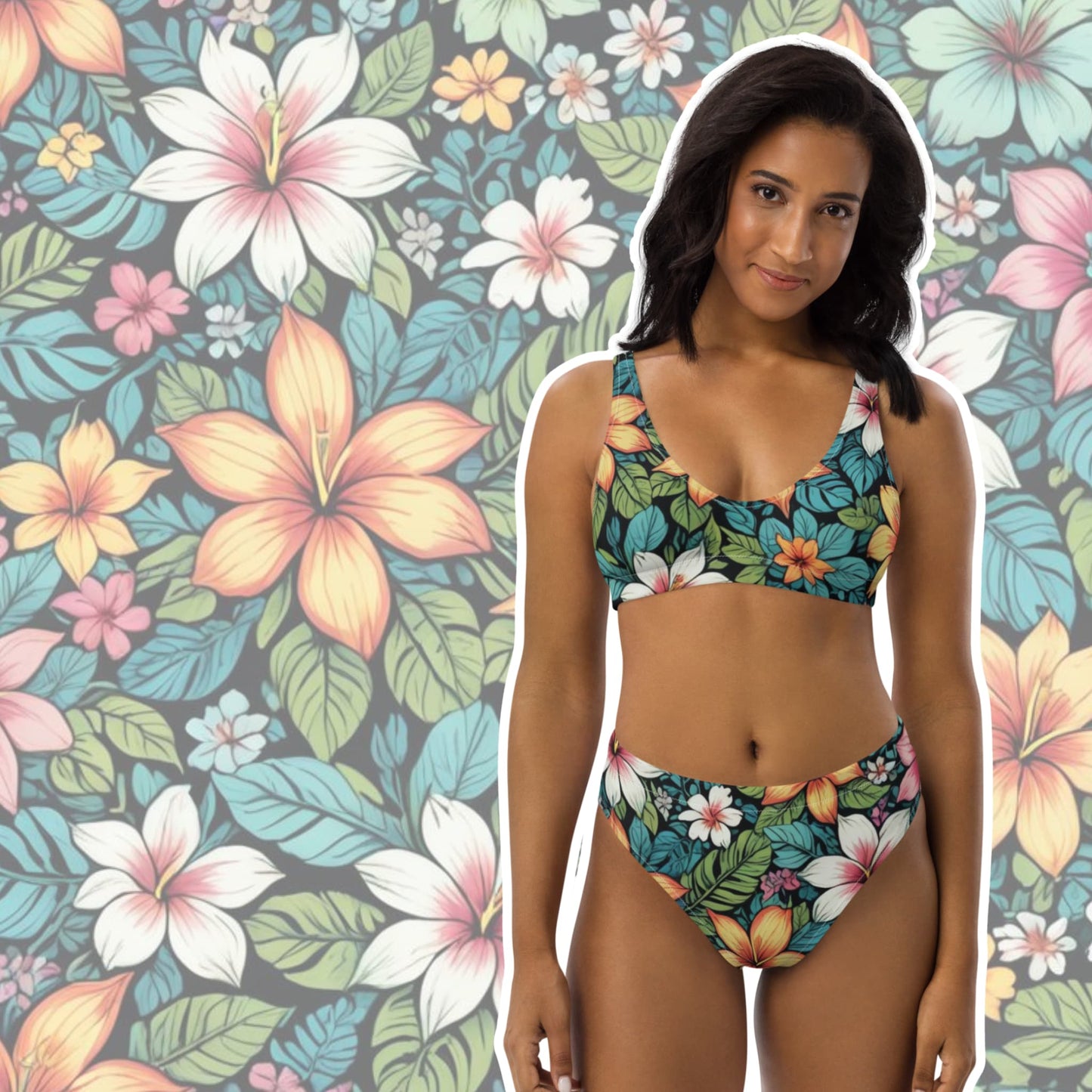 Women's High-Waisted Surf Bikini