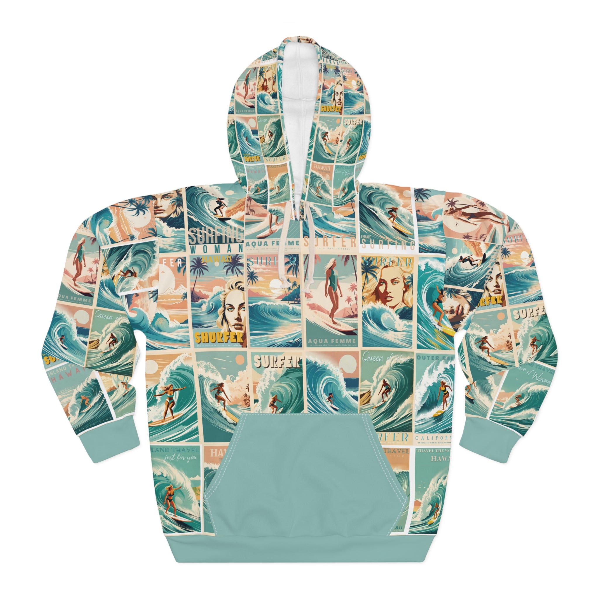 AOP Unisex Pullover high quality Hoodie water colors