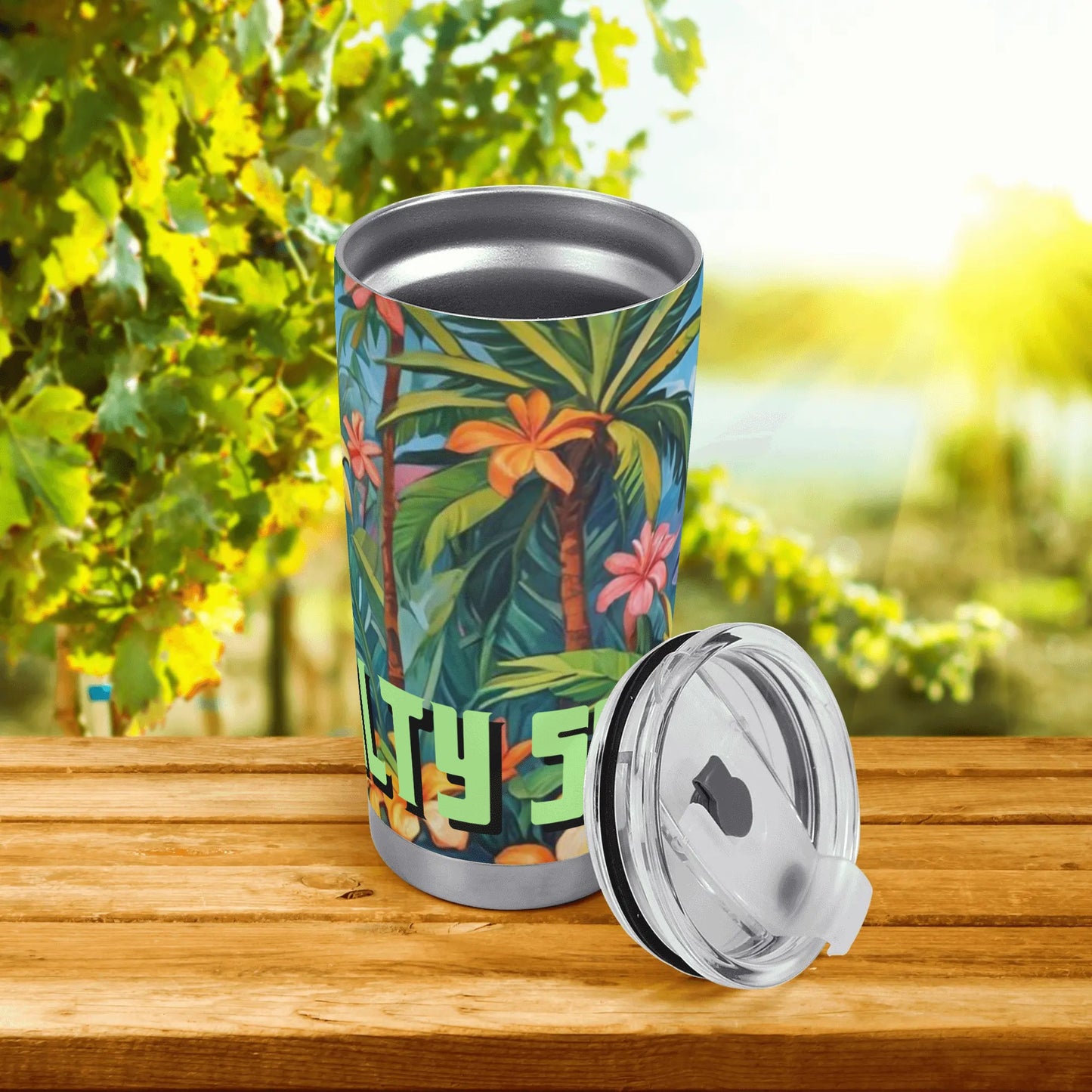 Surfer Island style Car Tumbler 20oz