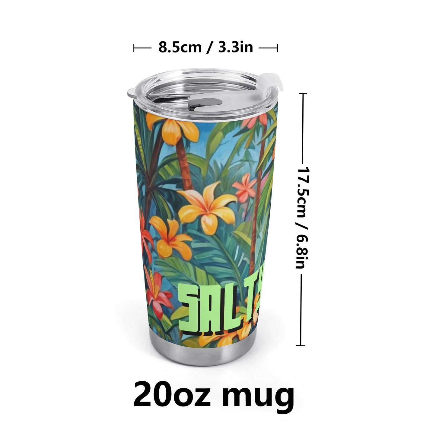 Surfer Island style Car Tumbler 20oz