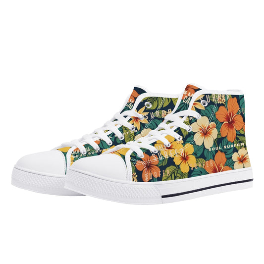 Womens High Top Canvas skate Shoes