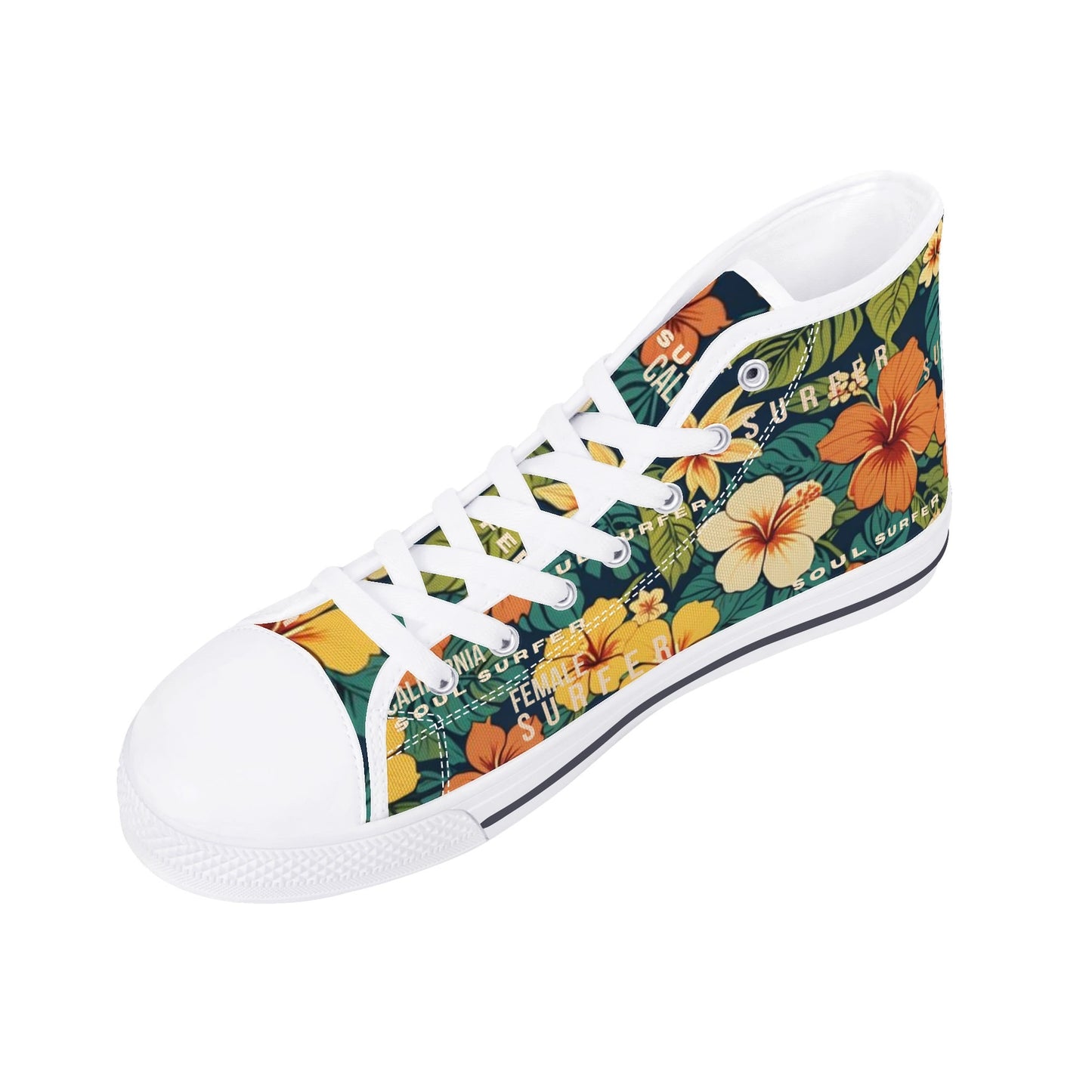 Womens High Top Canvas skate Shoes