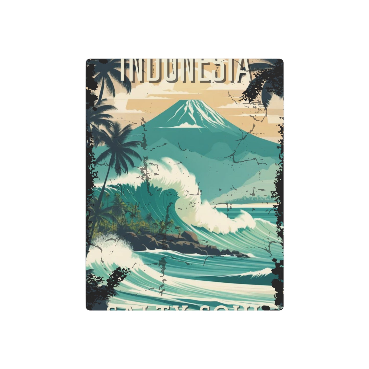 Indo Surf Metal Art Sign