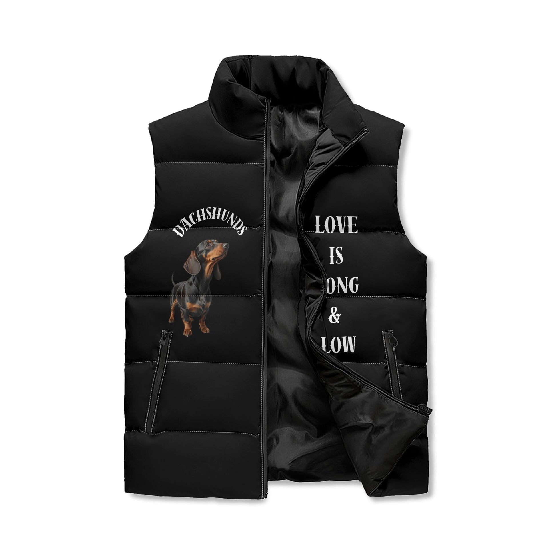 Dachshund Unisex Lightweight Puffer Vest – 