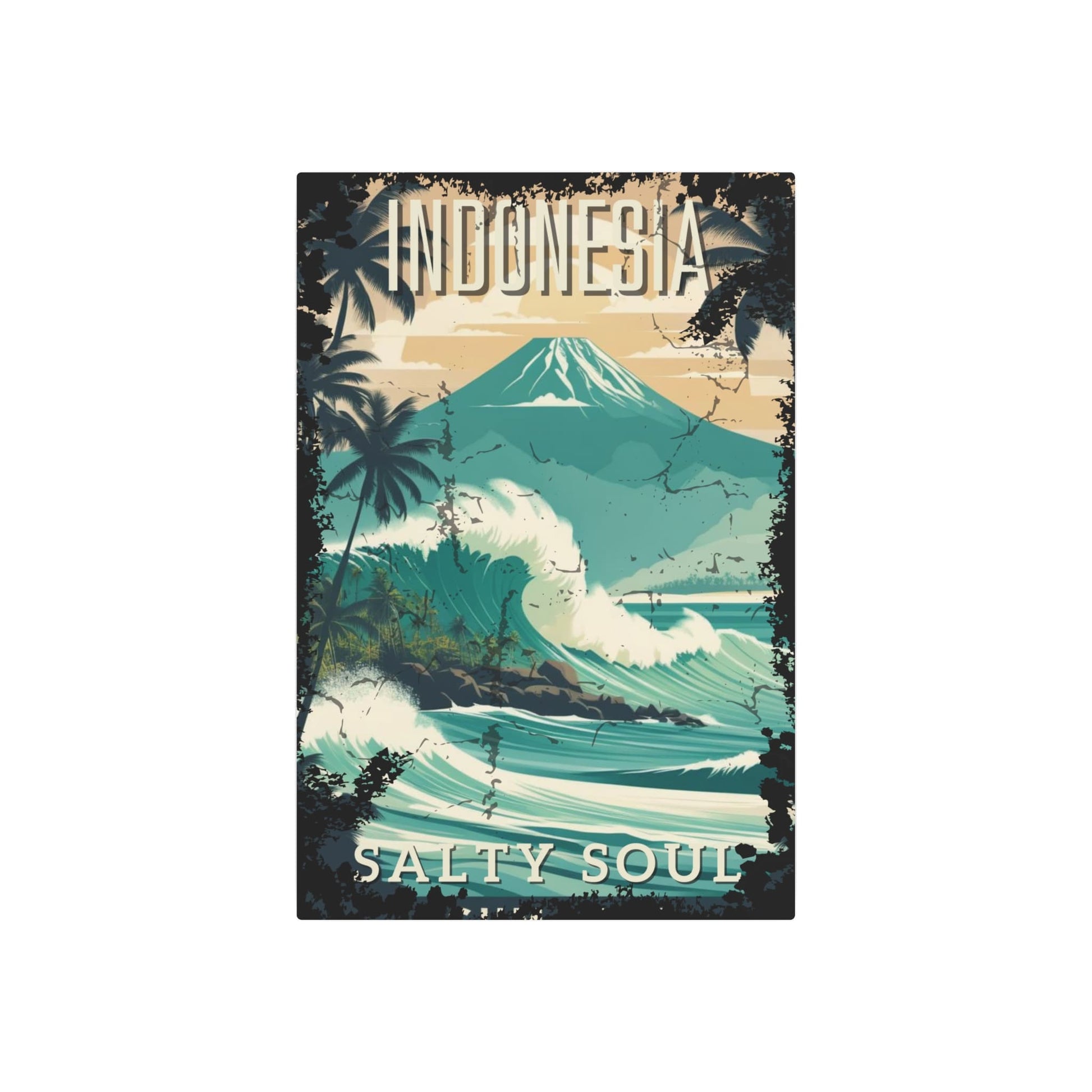 Indo Surf Vintage Metal Sign