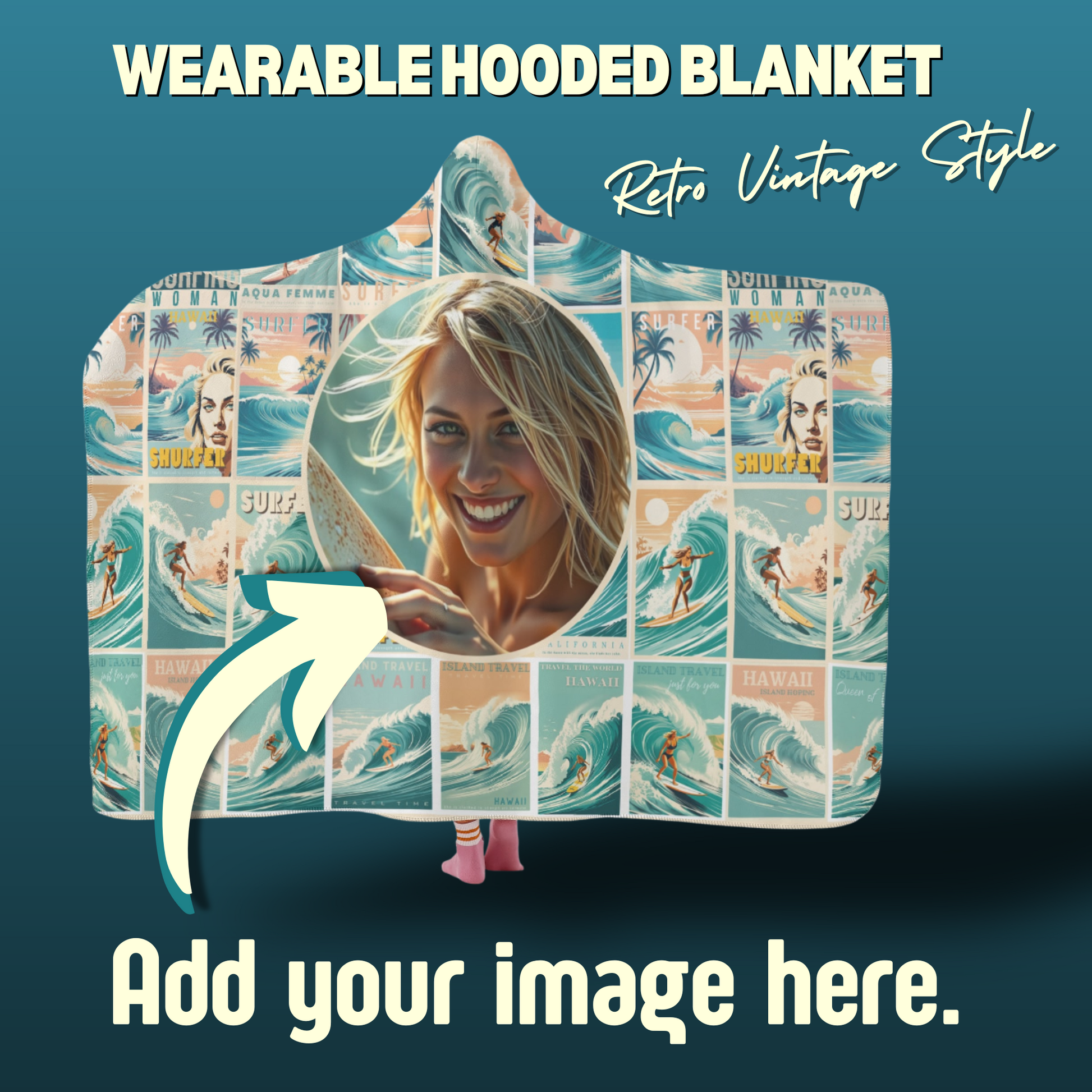 Personalized Wearable Hooded Blanket